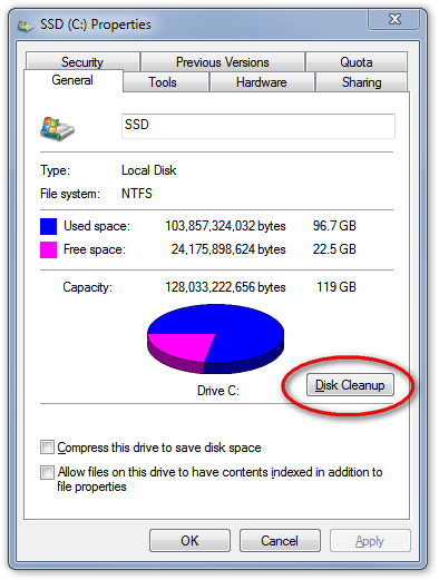 how to clear start up disk